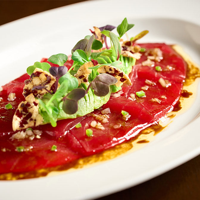 Bluefin tuna carpaccio